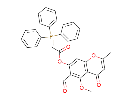 (Triphenyl-λ<sup>5</sup>-phosphanylidene)-acetic acid 6-formyl-5-methoxy-2-methyl-4-oxo-4H-chromen-7-yl ester
