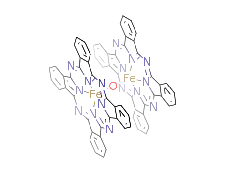 Molecular Structure of 74353-48-3 (μ-oxo-bisphthalocyaninato(2-)ferrate(III))
