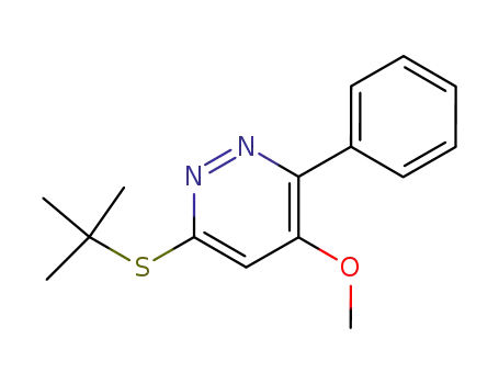 Molecular Structure of 121105-92-8 (3-t-butylthio-5-methoxy-6-phenylpyridazine)