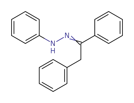 Molecular Structure of 6121-47-7 (Ethanone, 1,2-diphenyl-, phenylhydrazone)