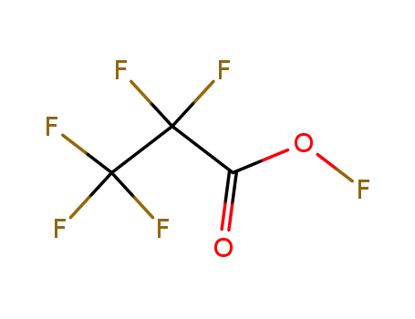 Molecular Structure of 426-47-1 (pentafluoro-propionyl hypofluorite)