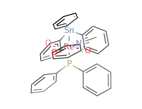 mer-(acetonitrile)tricarbonyl(triphenylphosphine)(triphenylstannyl)rhenium