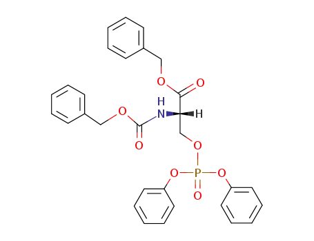 <i>N</i>-benzyloxycarbonyl-<i>O</i>-diphenoxyphosphoryl-L-serine benzyl ester