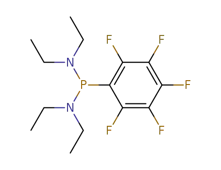 Molecular Structure of 13648-83-4 (bis(diethylamino)-2,3,4,5,6-pentafluorophenylphosphane)
