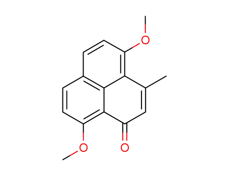 Molecular Structure of 53307-81-6 (3-methyl-4,9-dimethoxyphenalenone)