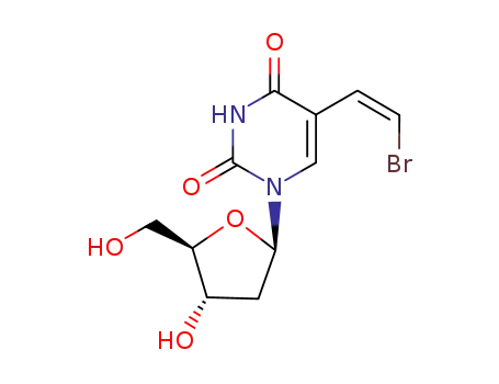 Molecular Structure of 77530-02-0 (Uridine, 5-(2-bromoethenyl)-2'-deoxy-, (Z)-)