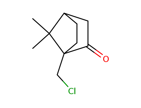 Molecular Structure of 91200-93-0 (Bicyclo[2.2.1]heptan-2-one, 1-(chloromethyl)-7,7-dimethyl-)