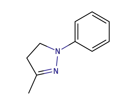 Molecular Structure of 10252-46-7 (1H-Pyrazole, 4,5-dihydro-3-methyl-1-phenyl-)