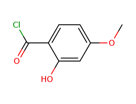 Molecular Structure of 15198-08-0 (Benzoyl chloride, 2-hydroxy-4-methoxy-)