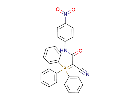 Molecular Structure of 919365-93-8 (Acetamide, 2-cyano-N-(4-nitrophenyl)-2-(triphenylphosphoranylidene)-)