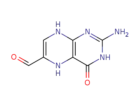 Molecular Structure of 65434-55-1 (6-Pteridinecarboxaldehyde, 2-amino-1,4,5,8-tetrahydro-4-oxo-)