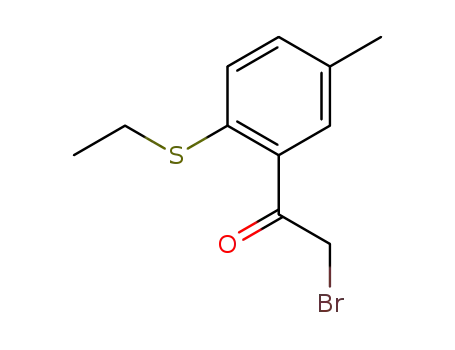1-(2-ethylsulfanyl-5-methyl-phenyl)-2-bromo-ethanone