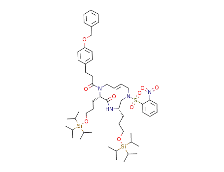 (2S,5S,6E)-2,5-bis[3-(triisopropylsilyloxy)propyl]-1-[3-(4-benzyloxyphenyl)propionyl]-7-(o-nitrobenzenesulfonyl)-1,4,7-triazacycloundec-9-en-3-one