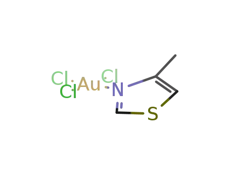 Molecular Structure of 132963-45-2 (trichloro(4-methylthiazole)gold(III))