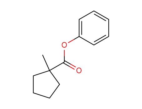 Molecular Structure of 859181-91-2 (1-methyl-cyclopentanecarboxylic acid phenyl ester)