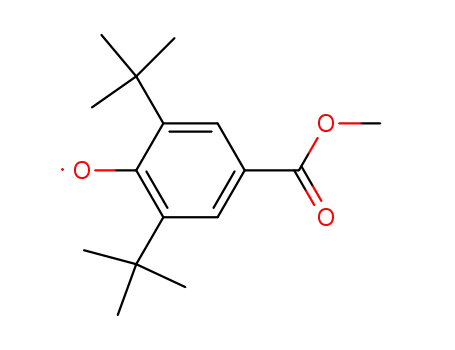 Molecular Structure of 2511-25-3 (2,6-Di-tert.-butyl-4-methoxycarbonyl-phenoxyl)