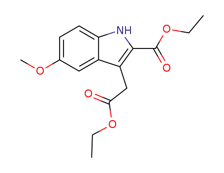 ethyl 3-(2-ethoxy-2-oxoethyl)-5-methoxy-1H-indole-2-carboxylate