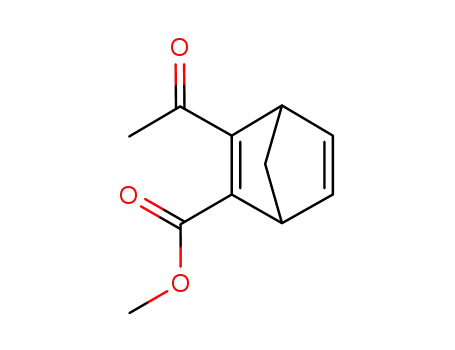 Molecular Structure of 148042-65-3 (3-Acetyl-bicyclo[2.2.1]hepta-2,5-diene-2-carboxylic acid methyl ester)