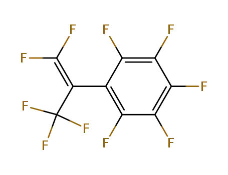 Molecular Structure of 1996-63-0 (Benzene, [2,2-difluoro-1-(trifluoromethyl)ethenyl]pentafluoro-)