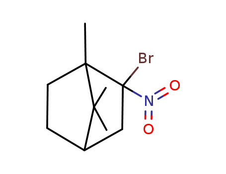 Molecular Structure of 10367-38-1 (Bicyclo[2.2.1]heptane, 2-bromo-1,7,7-trimethyl-2-nitro-)