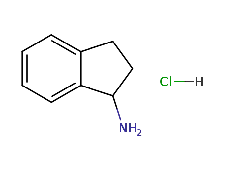Molecular Structure of 70146-15-5 (1-Aminoindane hydrochloride)