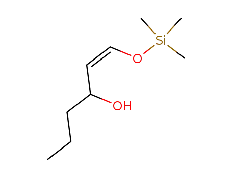 Molecular Structure of 78108-49-3 ((Z)-1-(Trimethylsiloxy)-1-hexen-3-ol)