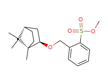 Molecular Structure of 120238-44-0 (2-((1S,2R,4S)-1,7,7-Trimethyl-bicyclo[2.2.1]hept-2-yloxymethyl)-benzenesulfonic acid methyl ester)