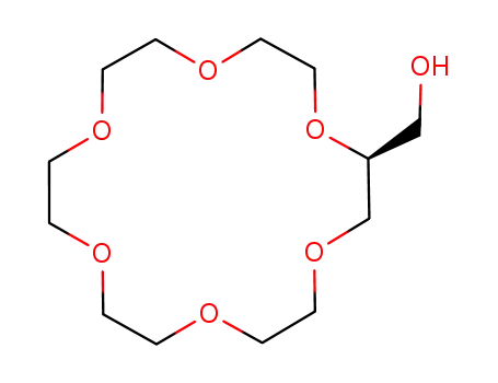 Molecular Structure of 80004-04-2 ((S)-1,4,7,10,13,16-Hexaoxacyclooctadecane-2-methanol)