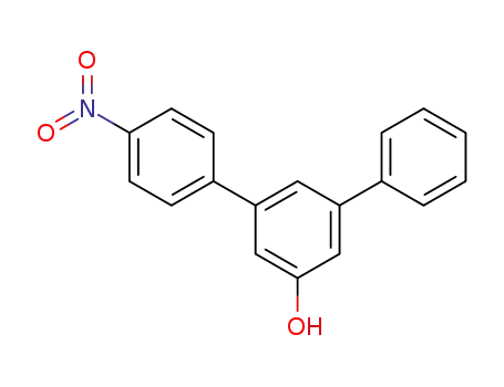 Molecular Structure of 98124-35-7 (4-nitro-[1,1':3',1-terphenyl]-5'-phenol)