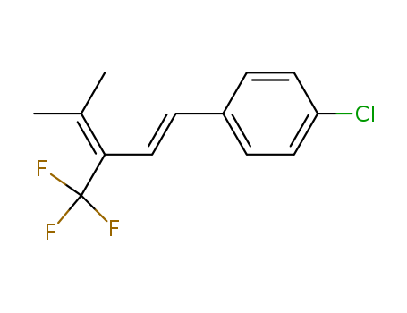 Benzene, 1-chloro-4-[4-methyl-3-(trifluoromethyl)-1,3-pentadienyl]-, (E)-