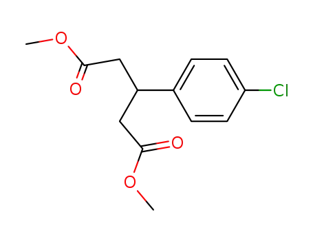 Molecular Structure of 137310-15-7 (dimethyl 3-(p-chlorophenyl)glutarate)