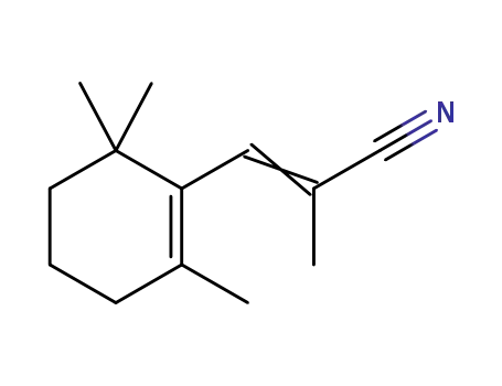 2-methyl-3-(2’,6’,6’-trimethylcyclohex-1’-en-1’-yl)-tri-2-monoenenitrile