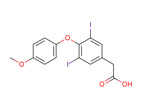 Benzeneacetic acid, 3,5-diiodo-4-(4-methoxyphenoxy)-