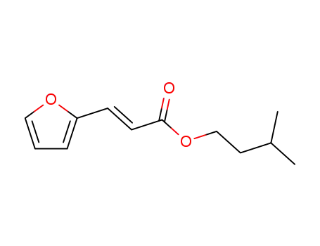Molecular Structure of 79925-85-2 (3-methylbutyl 3-(2-furyl)acrylate)