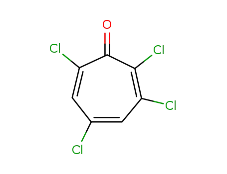 Molecular Structure of 121505-48-4 (2,4,6-Cycloheptatrien-1-one, 2,3,5,7-tetrachloro-)