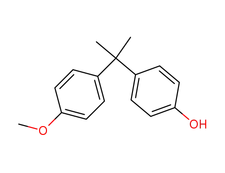 Molecular Structure of 16530-58-8 (Phenol, 4-[1-(4-methoxyphenyl)-1-methylethyl]-)