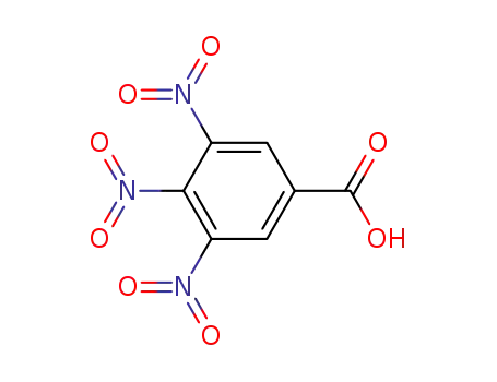 Molecular Structure of 90325-30-7 (Benzoic acid, 3,4,5-trinitro-)