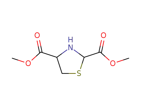 Molecular Structure of 318233-97-5 (DIMETHYL THIAZOLIDINE-2,4-DICARBOXYLATE)