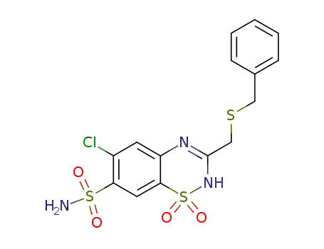Molecular Structure of 91-33-8 (BENZTHIAZIDE)