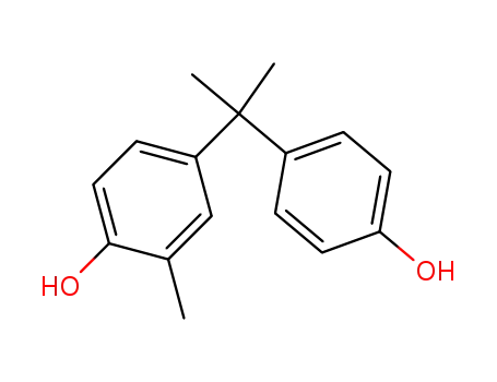 Molecular Structure of 14151-63-4 (Phenol, 4-[1-(4-hydroxyphenyl)-1-methylethyl]-2-methyl-)