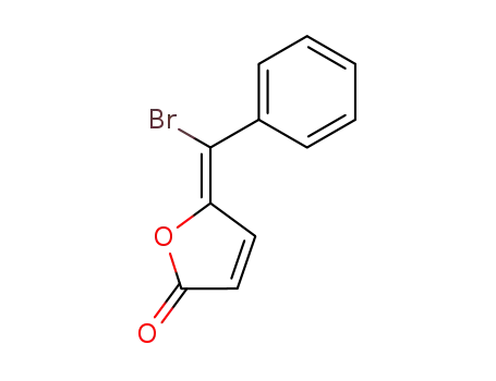 Molecular Structure of 676556-25-5 (2(5H)-Furanone, 5-(bromophenylmethylene)-, (5Z)-)