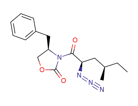 (R)-3-((2R,4R)-2-Azido-4-methyl-hexanoyl)-4-benzyl-oxazolidin-2-one