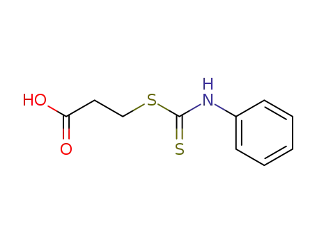 Molecular Structure of 4094-44-4 (3-[(phenylcarbamothioyl)sulfanyl]propanoic acid)