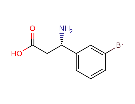 Molecular Structure of 275826-35-2 ((S)-3-AMINO-3-(3-BROMO-PHENYL)-PROPIONIC ACID)