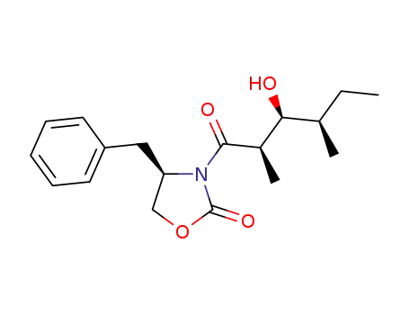 (4R)-4-benzyl-3-((2R,3S,4R)-3-hydroxy-2,4-dimethylhexanoyl)oxazolidin-2-one