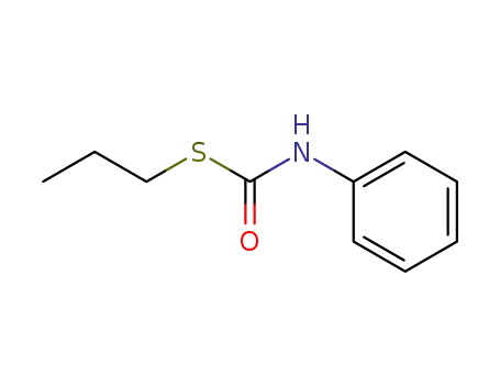 Molecular Structure of 17425-08-0 (Carbamothioic acid, phenyl-, S-propyl ester)