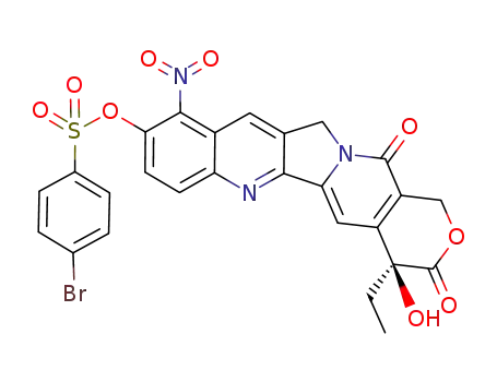 4-bromo-benzenesulfonic acid 4-ethyl-4-hydroxy-10-nitro-3,13-dioxo-3,4,12,13-tetrahydro-1<i>H</i>-2-oxa-6,12a-diaza-dibenzo[<i>b</i>,<i>h</i>]fluoren-9-yl ester