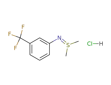 Molecular Structure of 97731-98-1 (C<sub>9</sub>H<sub>10</sub>F<sub>3</sub>NS*ClH)