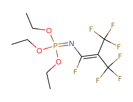 1,3,3,3-Tetrafluoro-2-trifluoromethyl-propenyl-phosphorimidic acid triethyl ester