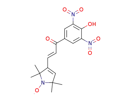 Molecular Structure of 124558-45-8 (2,5-Dihydro-3-<3-(4-hydroxy-3,5-dinitrophenyl)-3-oxo-1-propenyl>-2,2,5,5-tetramethyl-1H-pyrrol-1-yloxyl radical)